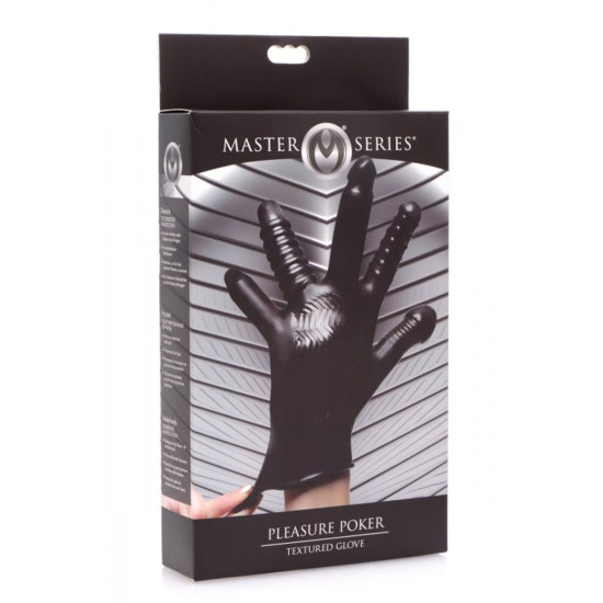 Рукавичка з різними текстурами Master Series Pleasure Poker Textured Glove (прим'ята упаковка!!!)