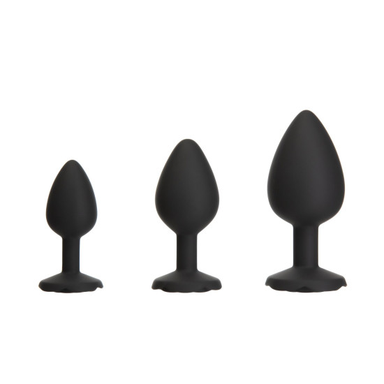 Набір силіконових анальних пробок BMS Roses Til’ Dawn Silicone Anal Plug Kit (пошкоджена упаковка!!!)