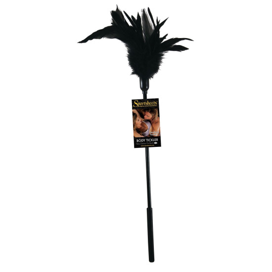 Щекоталка, черная, перо молодого петушка Sportsheets Starburst Tickler Black