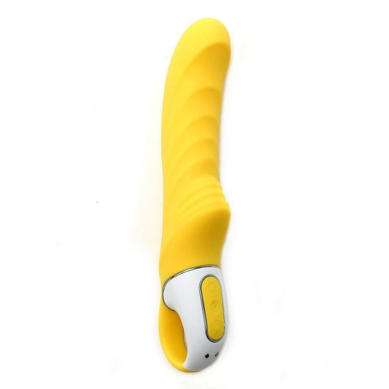 Вібратор потужний з гнучким стволом і стимулювальним рельєфом Satisfyer Vibes Yummy Sunshine