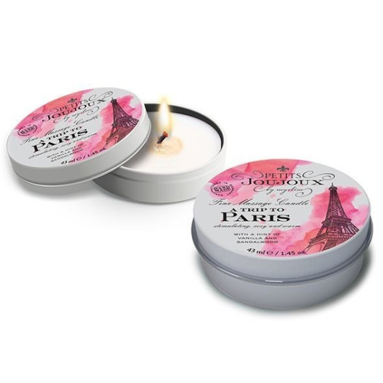 Массажная свеча с афродизиаками, аромат ванили и сандала Petits Joujoux Paris Vanilla and Sandalwood, 43 ml