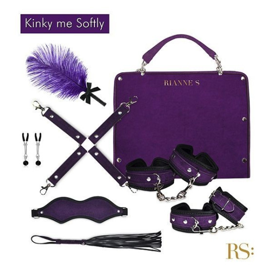 Подарунковий БДСМ набір з 8 аксесуарів, фіолетовий RIANNE S Kinky Me Softly Purple