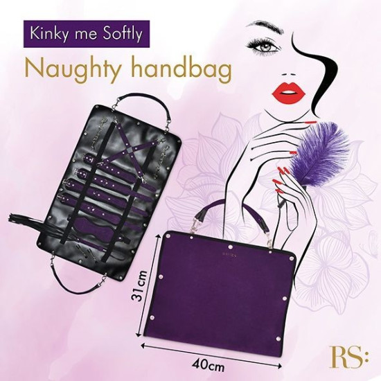 Подарунковий БДСМ набір з 8 аксесуарів, фіолетовий RIANNE S Kinky Me Softly Purple