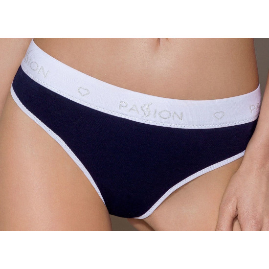 Спортивні трусики-стринги, темно-сині Passion PS007 Panties Navy Blue, M