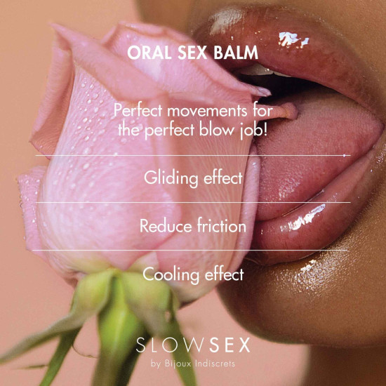 Охлаждающая смазка для минета Bijoux Indiscrets Slow Sex Oral Sex Balm, 10 ml