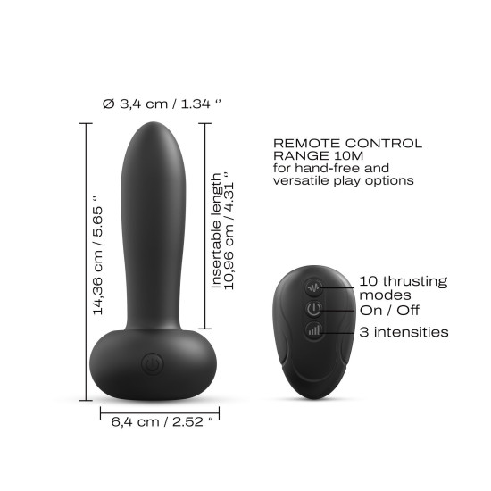 Универсальный пульсатор с пультом ДУ Dorcel Deep Thrust