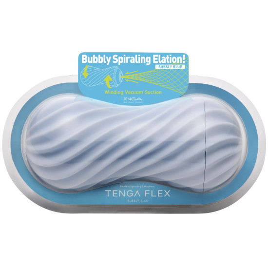 Мастурбатор, синій Tenga FLEX Buble Blue