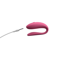 Вибратор с эргономичной формой и управлением, розовый We-Vibe Sync Lite Pink