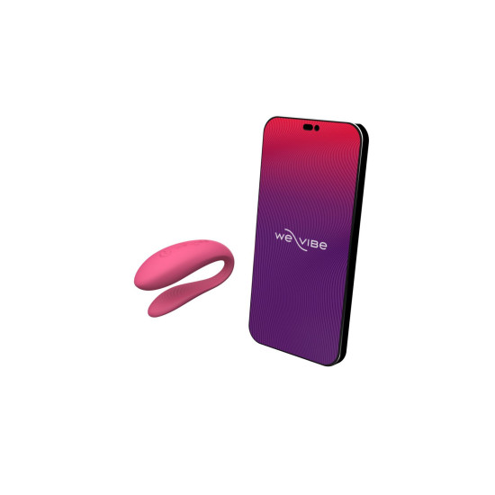 Вібратор з ергономічною формою і управлінням, рожевий We-Vibe Sync Lite Pink