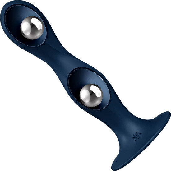 Ділдо, темно-синє Satisfyer Double Ball-R Dark Blue