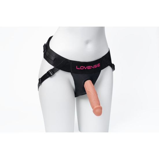 Чёрные трусики для страпона, подходят для Lovense Lapis и других моделей Lovense Strapless Harness