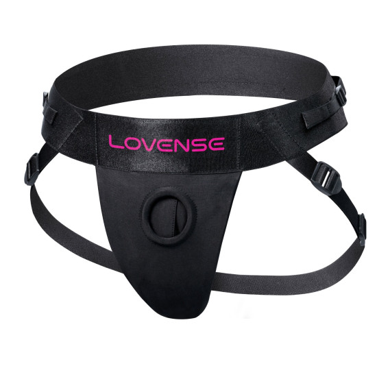 Чёрные трусики для страпона, подходят для Lovense Lapis и других моделей Lovense Strapless Harness