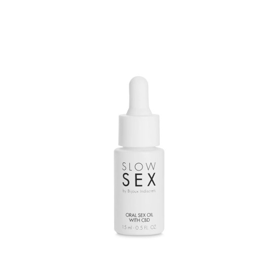 Масло для орального сексу з CBD Bijoux Indiscrets Slow Sex Oral Sex Oil CBD, 15 ml