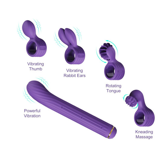 Вібратор для точки G, фіолетовий Otouch Magic Stick S1 Plus Purple