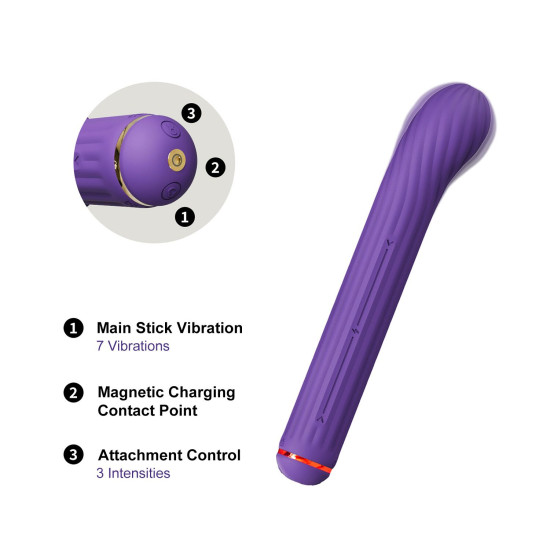 Вібратор для точки G, фіолетовий Otouch Magic Stick S1 Plus Purple