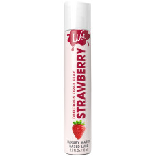 Съедобная смазка для оральных ласк со вкусом клубники Wet Oral Play Strawberry, 30 ml