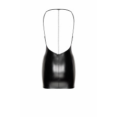 Сукня з мокрим ефектом і прикрасою зі стразів Noir Handmade F307 Mirage Wetlook Mini Dress with Jewelry Rhinestone Chain, 3XL