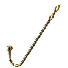 Анальный крюк, золотистый Lockink Golden Adjustable Anal Hook Set