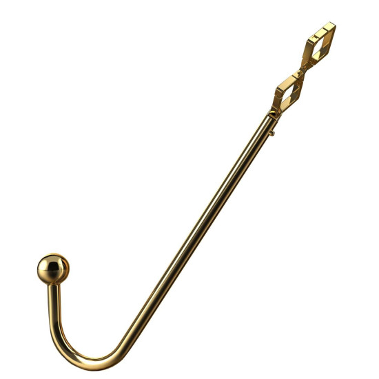 Анальний гак, золотистий Lockink Golden Adjustable Anal Hook Set