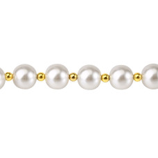 Нашийник з повідцем і наручниками, перловий Lockink Pearl Bondage & Restraint Set