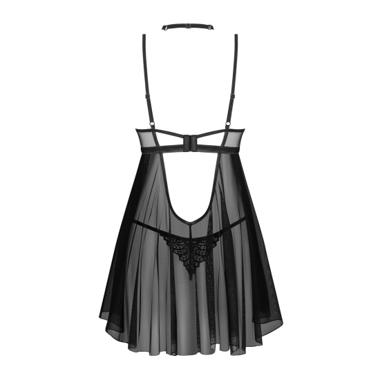 Сорочка с трусиками Obsessive Donarella Chemise & Thong, XS/S