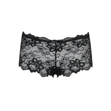 Мереживні трусики-шортики Obsessive Idillia Shorties Black, L/XL