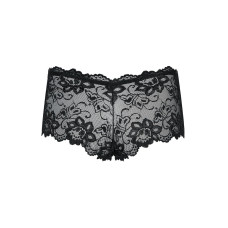 Мереживні трусики-шортики Obsessive Idillia Shorties Black, L/XL