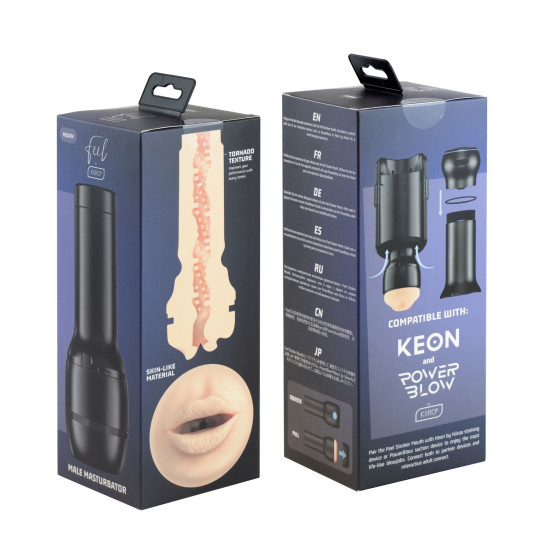 Мастурбатор-ротик, совместим с PowerBlow Kiiroo Feel Mouth
