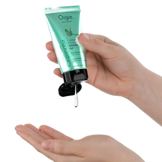Лубрикант на водной основе со вкусом коктейля Кайпиринья Orgie Lube Tube Cocktail Caipirinha, 50 ml