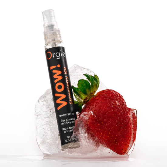 Полуничний спрей для орального сексу з охолоджуючим ефектом Orgie Wow! Strawberry Ice, 10 ml