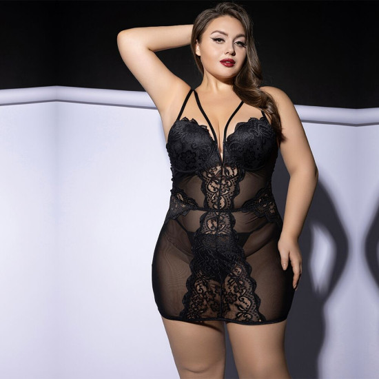 Сукня, чорне JSY P61150 Black, Plus Size