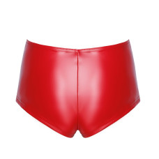 Шорты, красные Noir Handmade F356 Red Powerwetlook Shorts, L