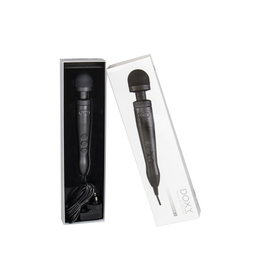 Вібромасажер, металевий корпус, дуже потужний, живлення 220 В Doxy Die Cast 3 Matt Black
