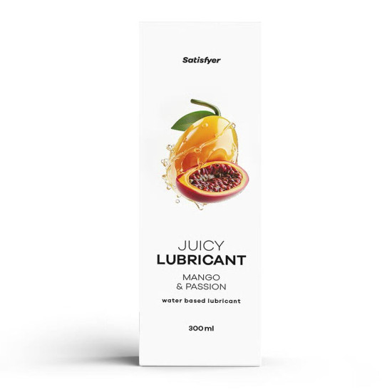 Лубрикант на водній основі зі смаком манго та маракуї Satisfyer Juicy Lubricant Mango & Passion, 300 ml