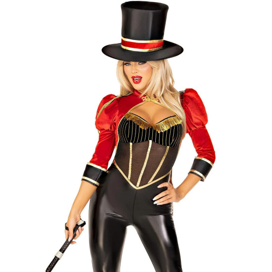 Костюм циркачки-комбінезон Leg Avenue Circus Ringmaster Diva Catsuit, S