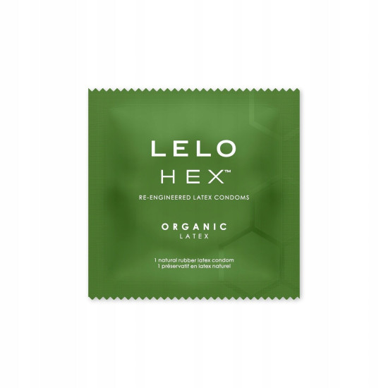 Тонкий и суперпрочный презерватив, 1 шт Lelo Hex Condoms Organic Sachet