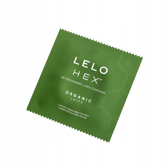 Тонкий и суперпрочный презерватив, 1 шт Lelo Hex Condoms Organic Sachet