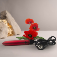 Вибропуля, 16 режимов, красная Rocks Off Bullet Poppy Red 16 Settings