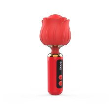 Вібромасажер з головкою у вигляді троянди, 9 режимів Loviss Rose Mini Massage Wand Vibrator