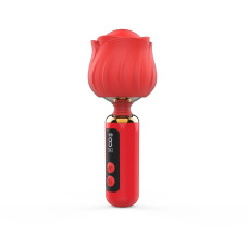Вібромасажер з головкою у вигляді троянди, 9 режимів Loviss Rose Mini Massage Wand Vibrator