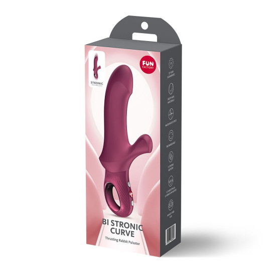 Пульсатор, красный Fun Factory Bi Stronic Curve Wine Red