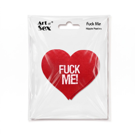 Пестис-сердечки, красный Art of Sex - Fuck me