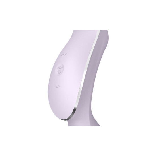 Вакуумний стимулятор з вібрацією, фіолетовий Satisfyer Curvy Trinity 2 Violet