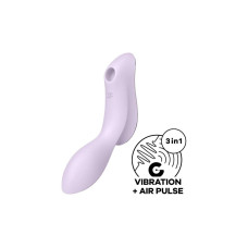 Вакуумний стимулятор з вібрацією, фіолетовий Satisfyer Curvy Trinity 2 Violet