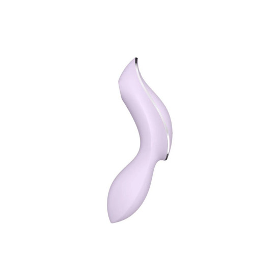 Вакуумний стимулятор з вібрацією, фіолетовий Satisfyer Curvy Trinity 2 Violet