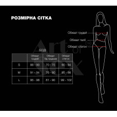 Лаковане боді, чорне Art of Sex Jazz, розмір M