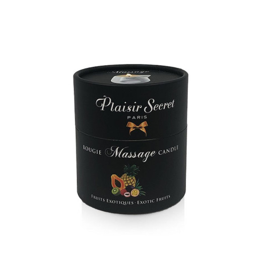 Масажна свічка з ароматом ананасового манго Plaisirs Secrets Pineapple Mango, 80 ml (м'ята упаковка)