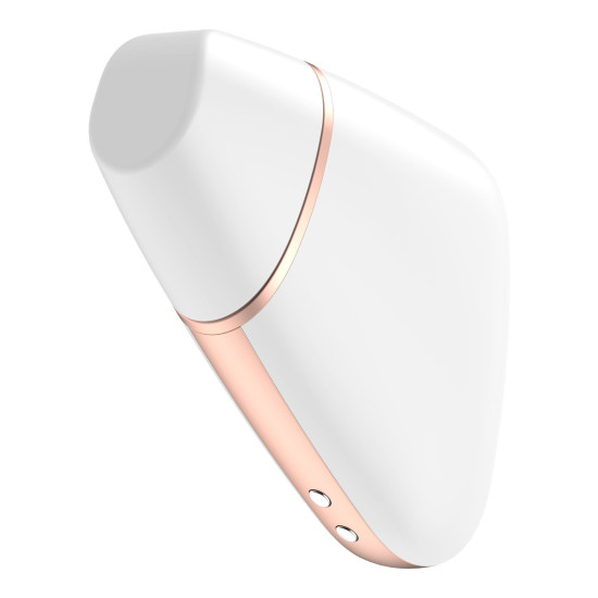 Вакуумний кліторальний стимулятор, білий Satisfyer Love Triangle White (пом'ята упаковка)