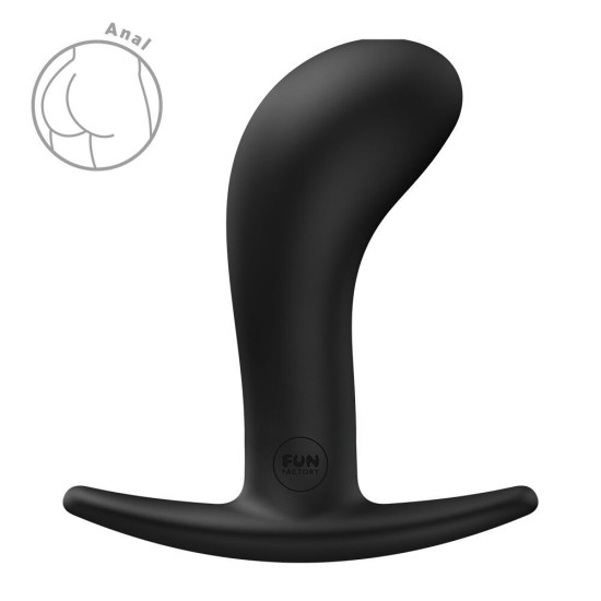 Анальная пробка, черная Fun Factory Bootie Black, L (мятая упаковка)