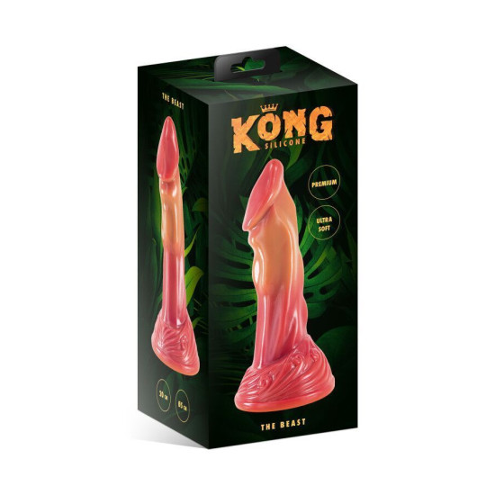Фэнтезийный фаллоимитатор в виде зверя (мятая упаковка), разноцветный Kong Silicone The Beast